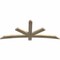 Ekena Millwork Alberta Rough Sawn Timber Gable Bracket, Douglas Fir, 72"W x 30"H x 2"D x 4"F, 10/12 Pitch GBW072X30X0204ALB00RDF - alternate 5